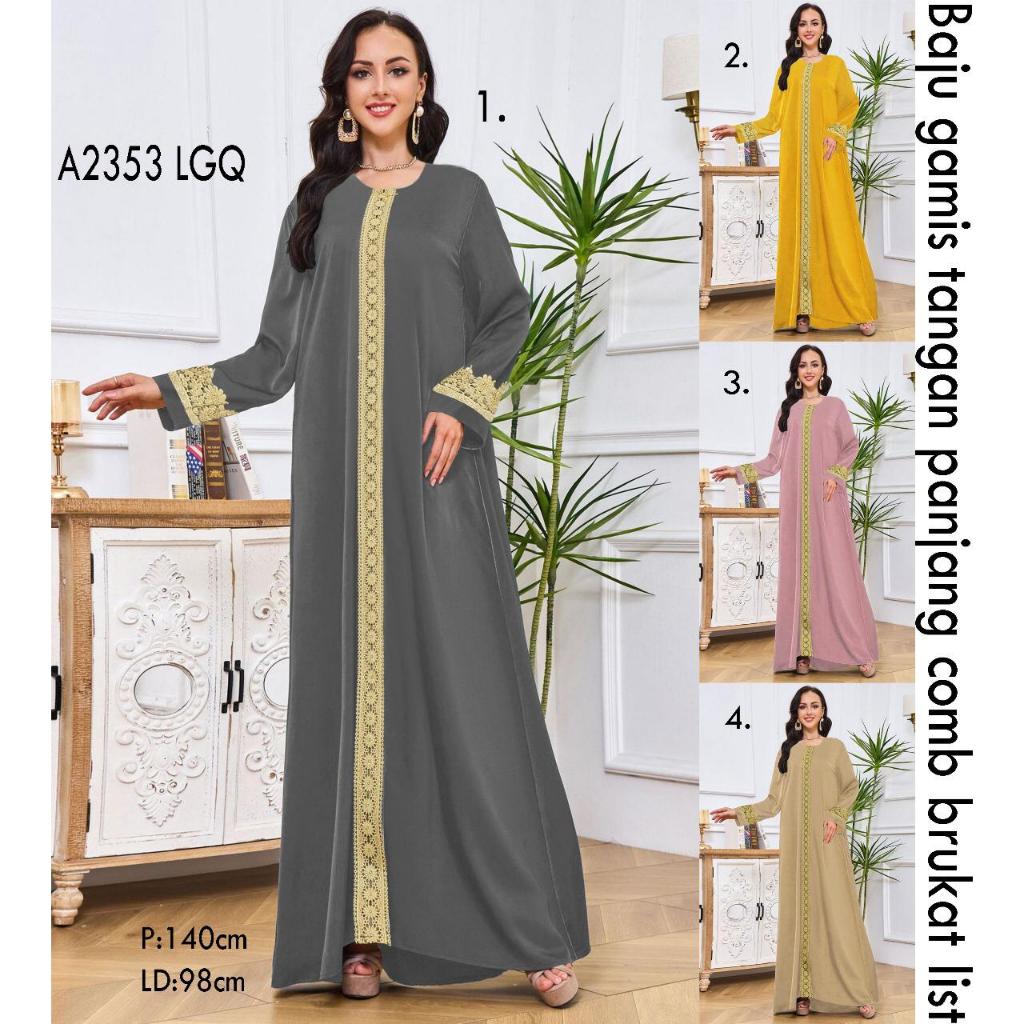 GAMIS MODERN/GAMIS BAHAN SATIN