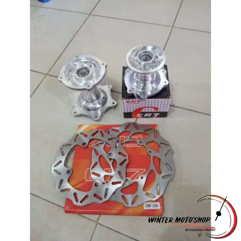 TROMOL SET CHROME (DPN&BKLG) CRF150+2DISK+2BEARING 36L (CR7)