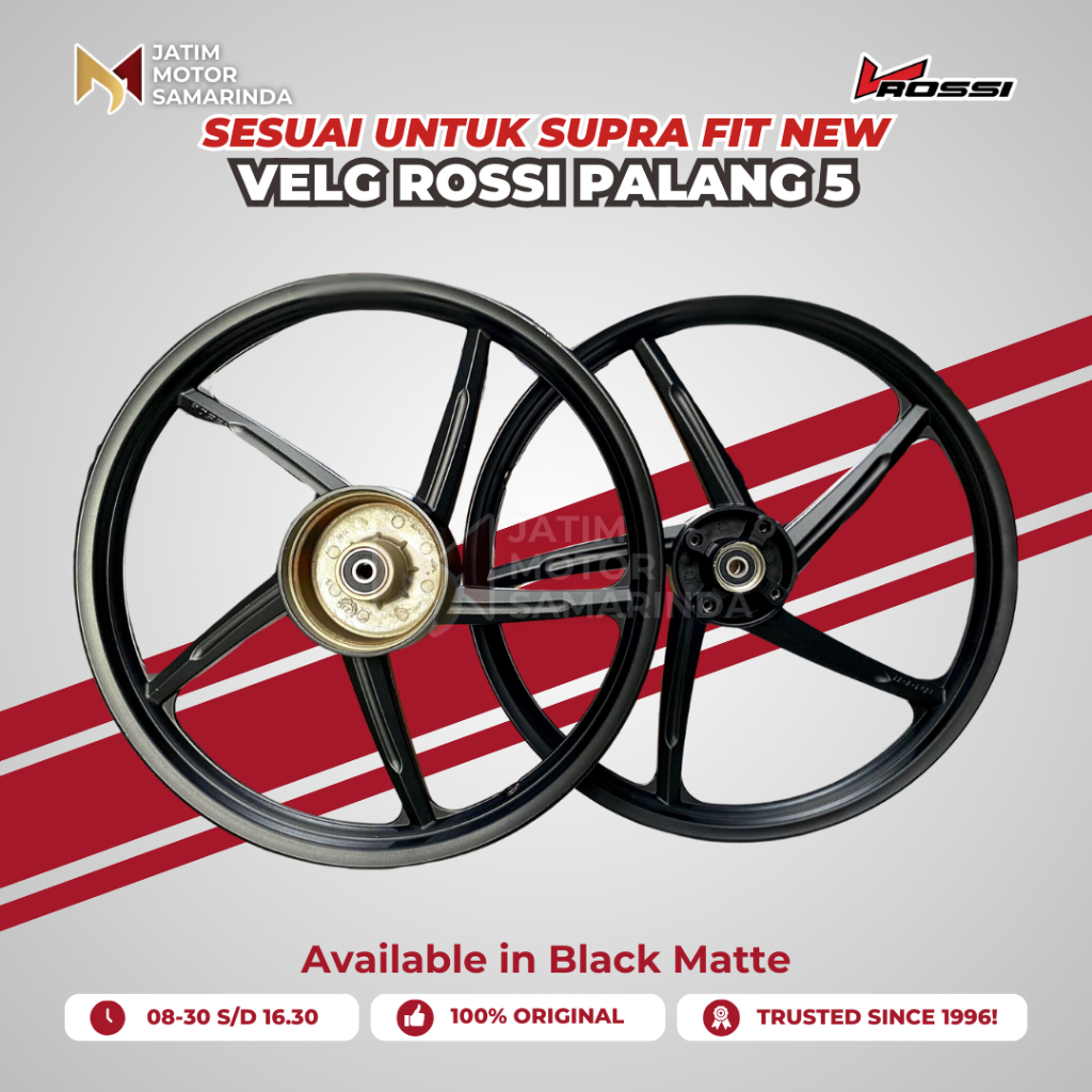 V-Rossi Vrossi Velg Standar STD Palang 5 P5 Batang 5 Untuk Supra Fit New Tipe Zigen Macho Hawk Vultu