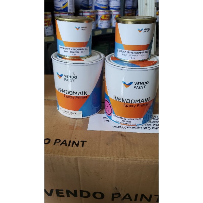 Epoxy Primer Vendo Paint grey dan Black / Epoxy Primer Mobil Dan Motor / Epoxy Cepat Kering / Epoxy 