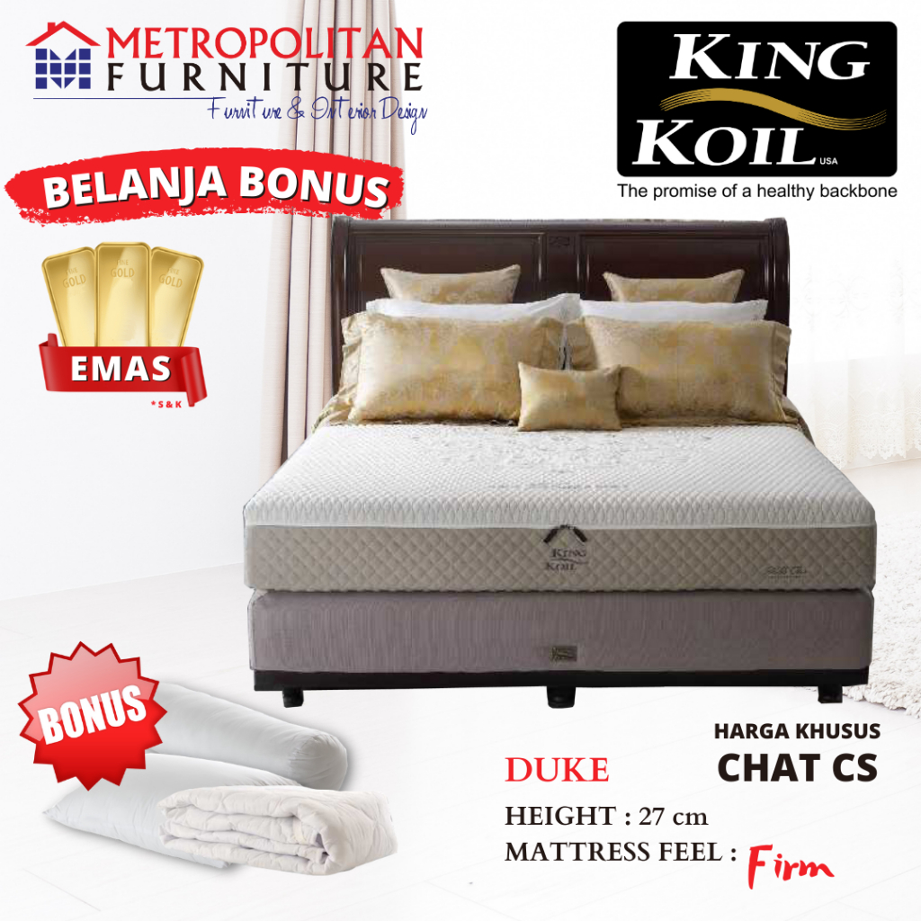 Kasur Springbed King Koil Duke Spring bed Matras