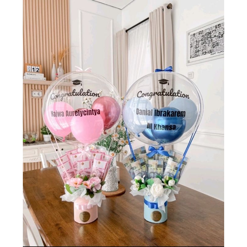 BUCKET BALON UANG (jasa dan dekor)