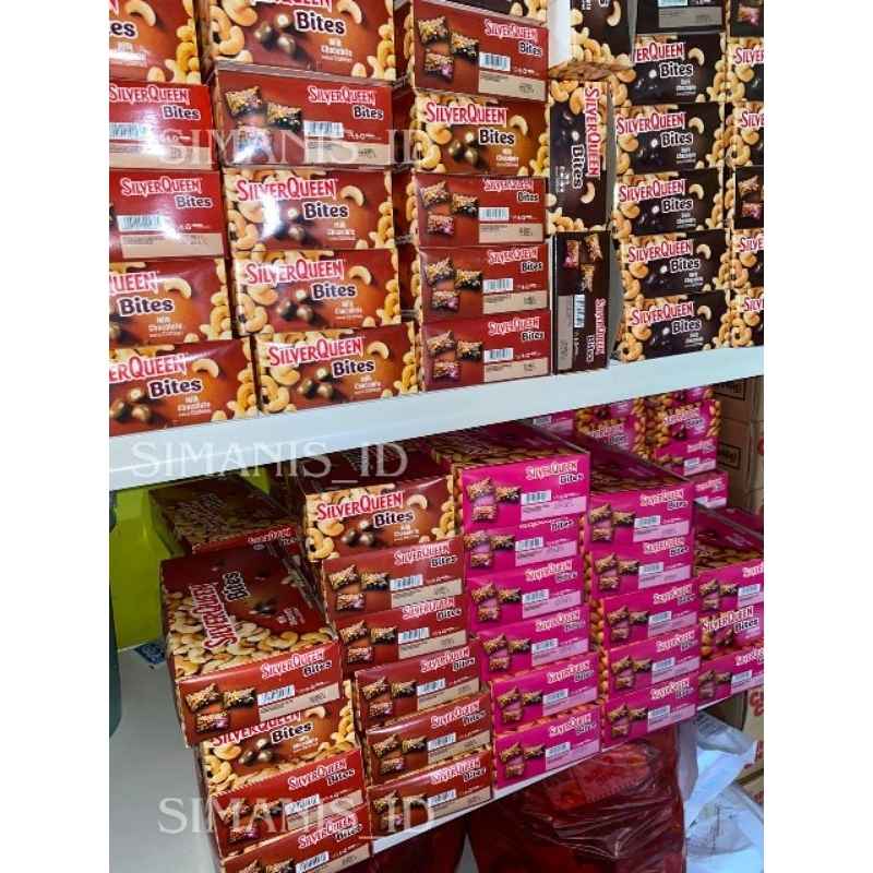 

PROMO ! Silverqueen Bites 1 box isi 12 pcs - COKLAT MURAH