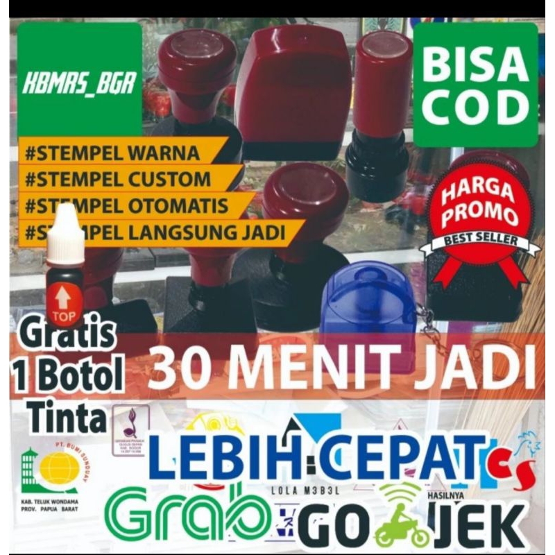 

stample / stampel warna / stample custom / stempel brosur