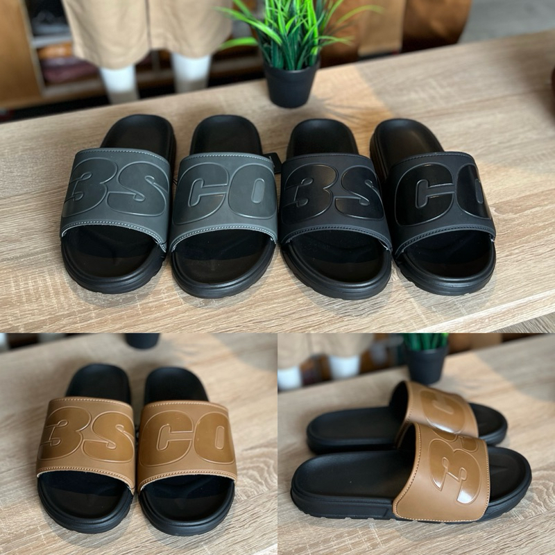 3second sandal pria Slip On Original Terbaru Big Logo