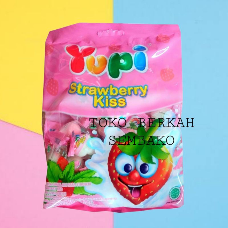 

YUPI Stawberry Kiss Jeli 120gr Permen Yupi -1 BUNGKUS