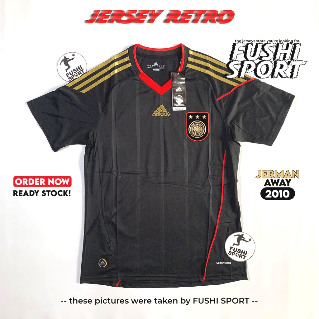 RETRO | Jersey Baju Bola Jerman Away World Cup Piala Dunia 2010 Grade Ori