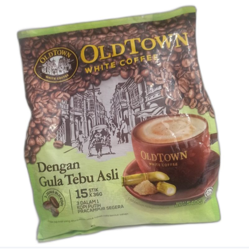 

Old Town White Coffee with Natural Cane Sugar 15s / Kopi Putih dengan Gula Tebu Asli Isi 15s