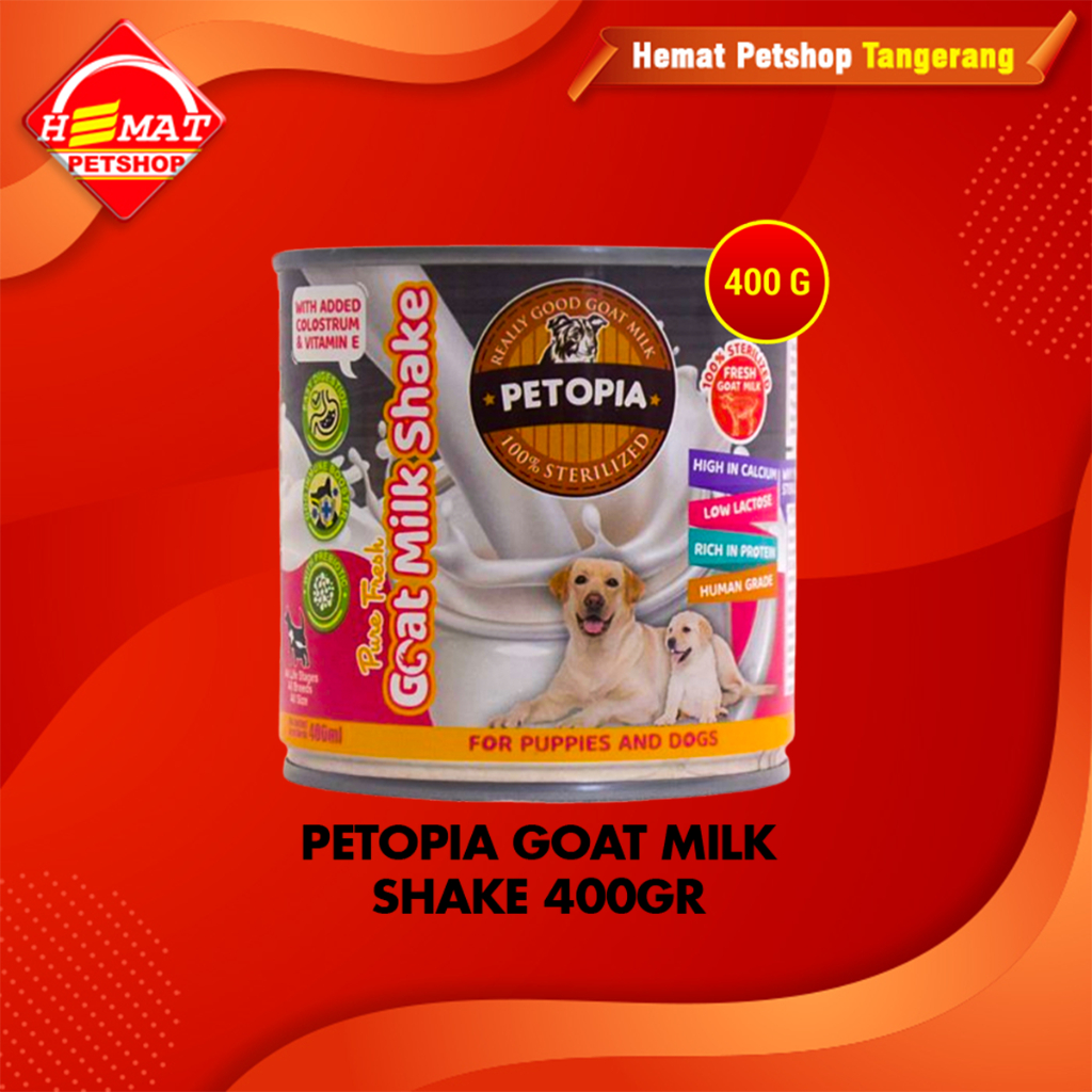 Susu Anjing Petopia Goat Milk Shake Puppy 400 Gram