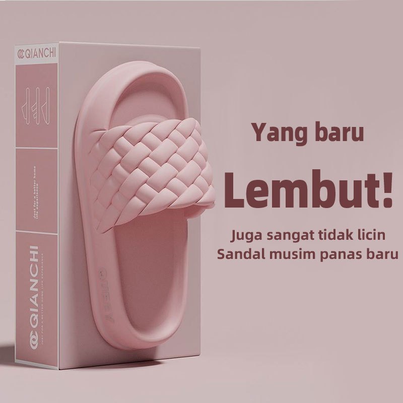 Sandal Wanita Sandal Jelly Wanita Anti Slip Sendal Rumah kekinian Sandal slip on Wanita Soft sendal 