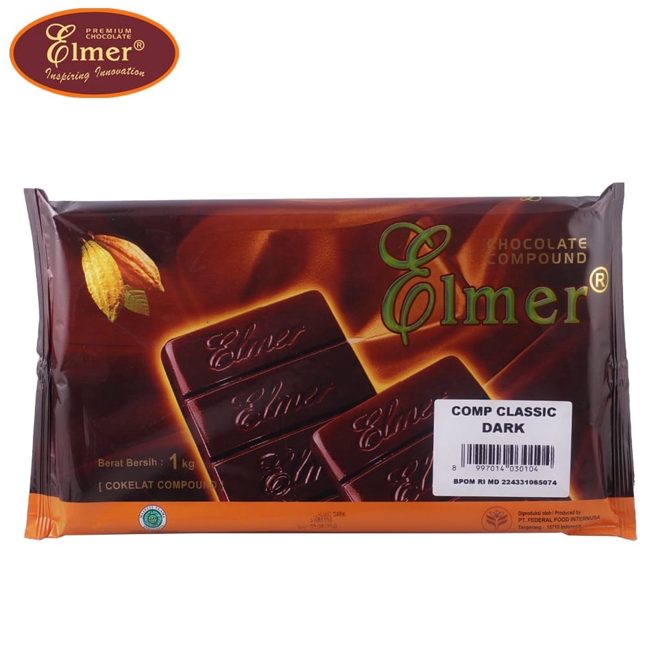 

LJB625 XG34448 Elmer Ghana Dark Chocolate Comp 1 Kg Coklat Batang Premium