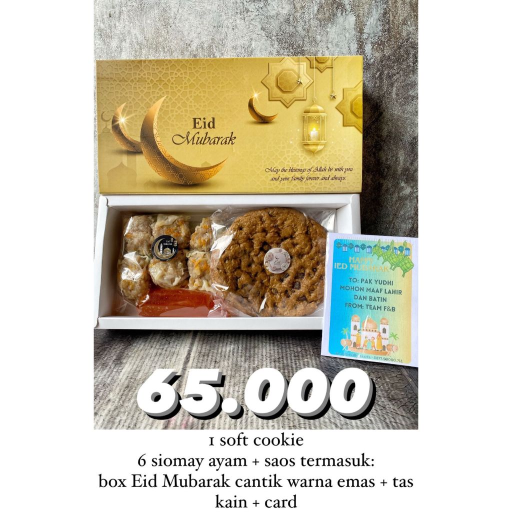 

Soft Cookies Mix Siomay Ayam BOX - Hampers Idul Fitri / Paket Lebaran