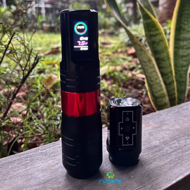 Mesin Tattoo Rotary Pen Cartridge Wireless EZ P3 PRO TURBO - 2 Power Pack