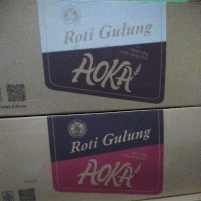 ROTI GULUNG AOKA 1DUS - Netto 60gr ROTI GULUNG AOKA COKLAT KEJU ROTI SG