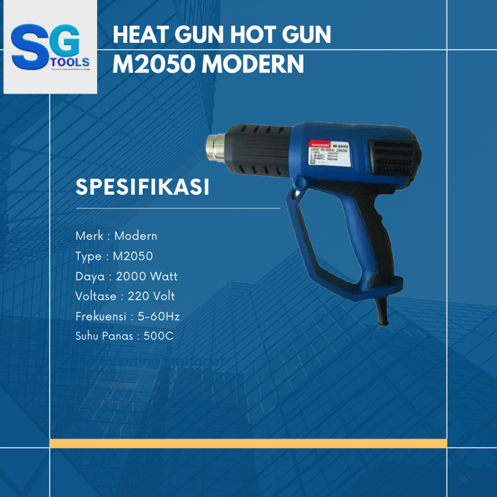 Mesin Heat Gun Hot Gun M-2050 Modern