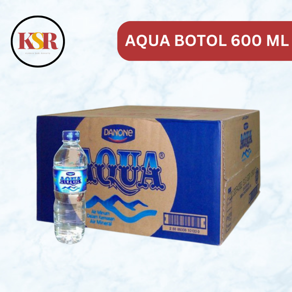 

[KSR] AQUA Botol 600ml Dus - 24 x 600ML [ Khusus Bandung ]