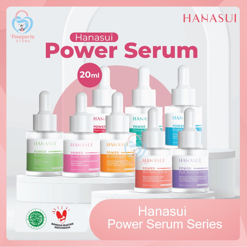 Hanasui Power Serum 20ml - Peeling / Acne / Brightening / Barrier / Bakuchiol / Post Acne / Bright E