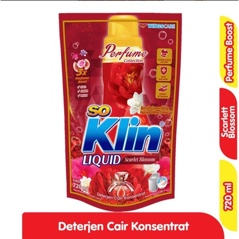 SOKLIN DETERJEN CAIR SO KLIN DETERJEN CAIR SOKLIN LIQUID SCARLT BLASSOM DETERJEN CAIR SO KLIN LIQUID