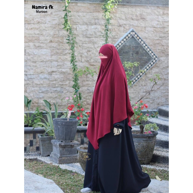 Namira French Khimar khimar only Matt. Cringkle Duta Busana