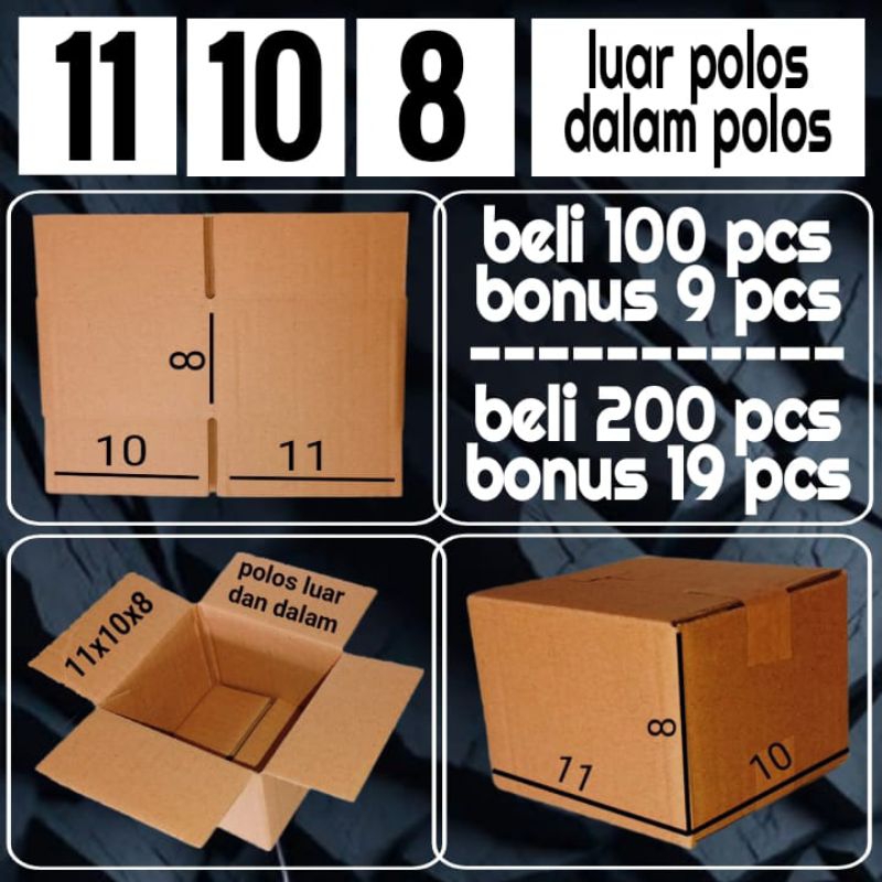 

Kardus kemasan ukuran 11x10x8