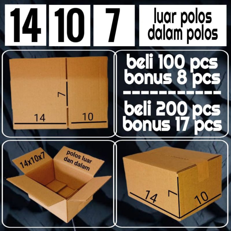 

Kardus kemasan ukuran 14x10x7