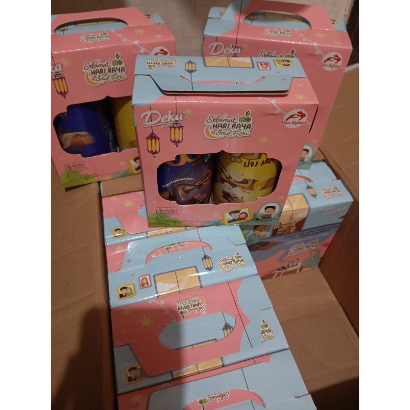 Deka Wafer Roll kaleng Special Hari Raya 1 dus isi 12box