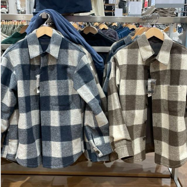Jastip Jacket Uniqlo Flanel tebel Real