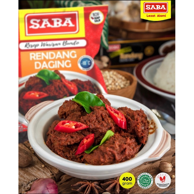 

saba rendang daging 400 gram