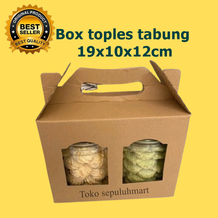 

Toples tabung window isi 2/box kue kering/dus hampers/box toples tabung 600ml/box hampers kuker toples tabung/box parcel lebaran