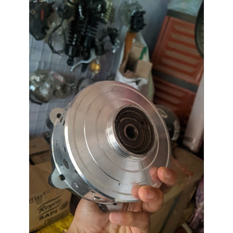 tromol depan tilam tiger lama original bubut pnp kaliper moge pnp disc yz drz