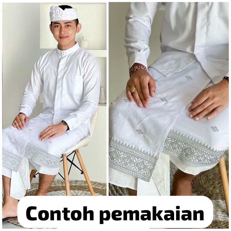 Saput udeng bordir dewasa | saput udeng bordir | saput pria bali