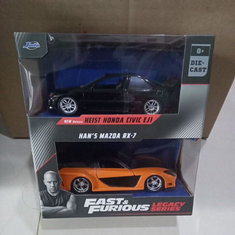 heist honda civic ej1 vs hans mazda rx-7 jada fast furious