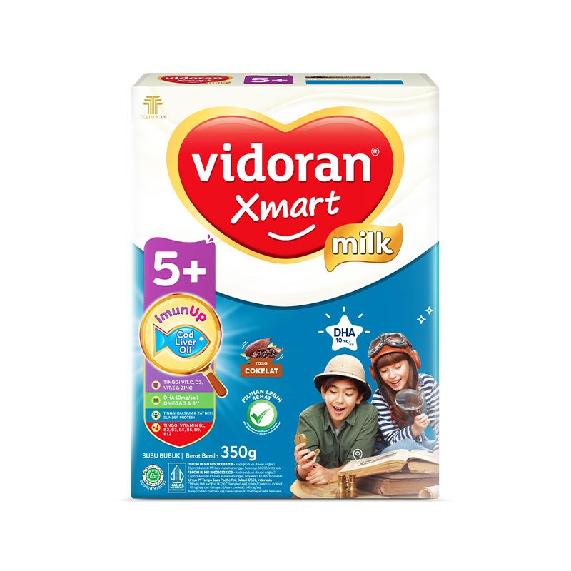 Vidoran Xmart 5+ Susu Formula Anak 5 tahun 350gr