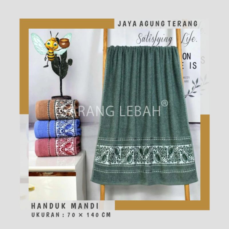 NEW PRODUCT HANDUK MANDI/TOWEL [ SARANG LEBAH ] 70140 CM DEWI1452