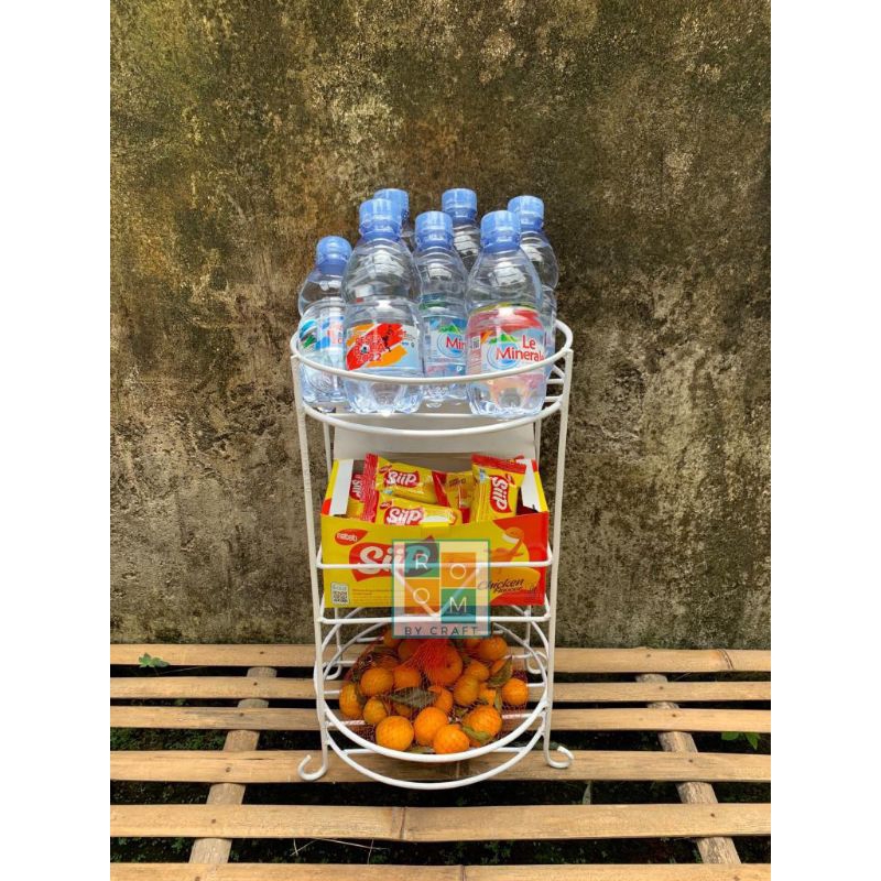 RAK AQUA SUSUN 2 / RAK MINUMAN LEBARAN / RAK AQUA GELAS / RAK SNACK