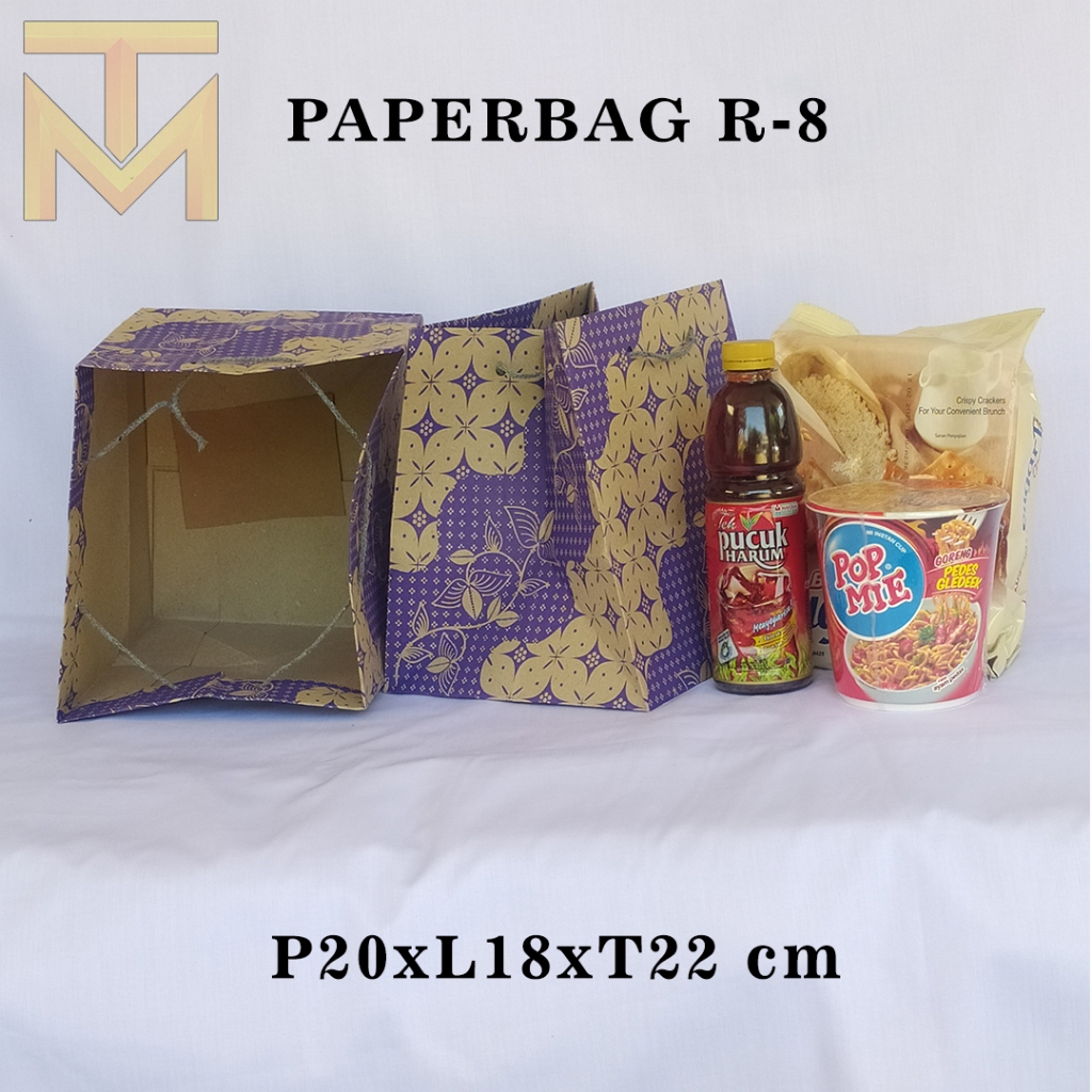 

[Terbaru] PAPERBAG R-8 MOTIF 1 WARNA UKURAN P20 X L18 X T22 CM