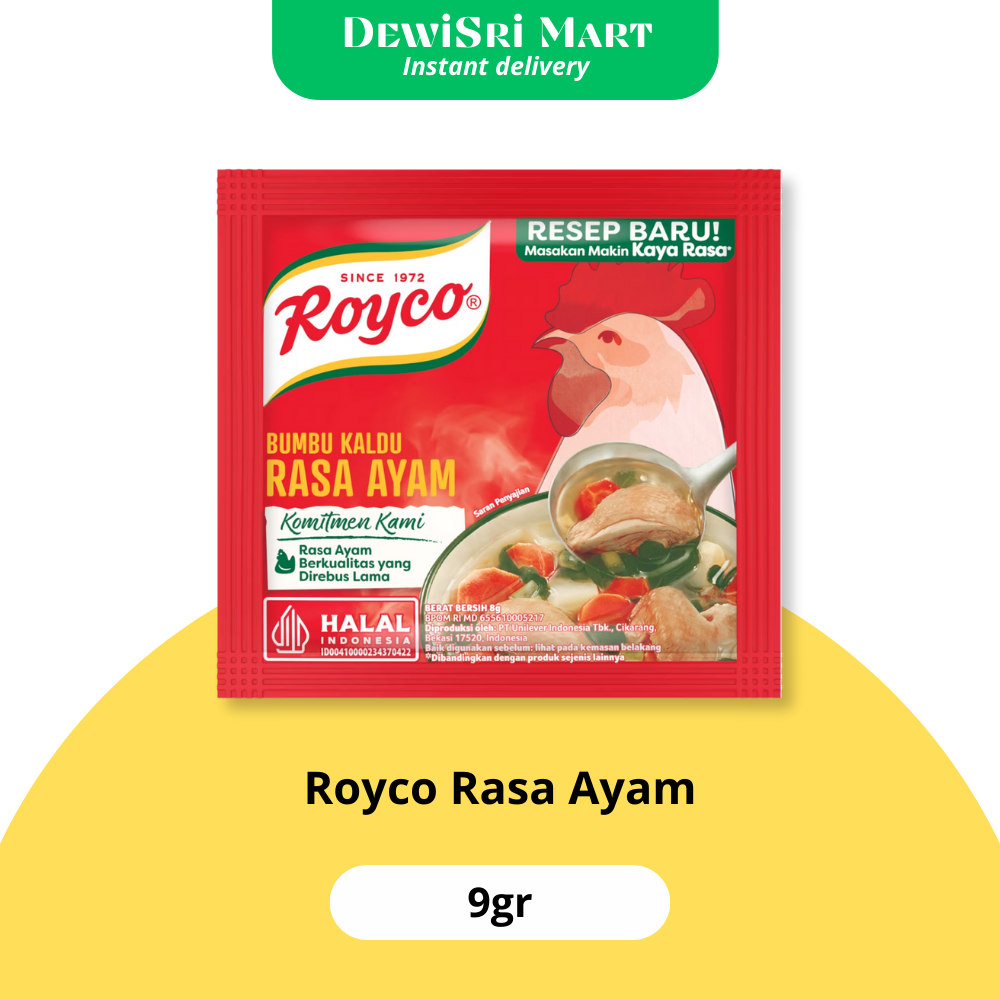 

Royco Ayam Sachet 9gr/pcs - Dewi Sri Mart