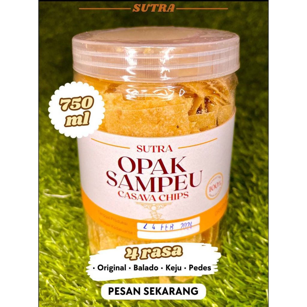 

Opak Sampeu Sutra Casava Chips 750ML