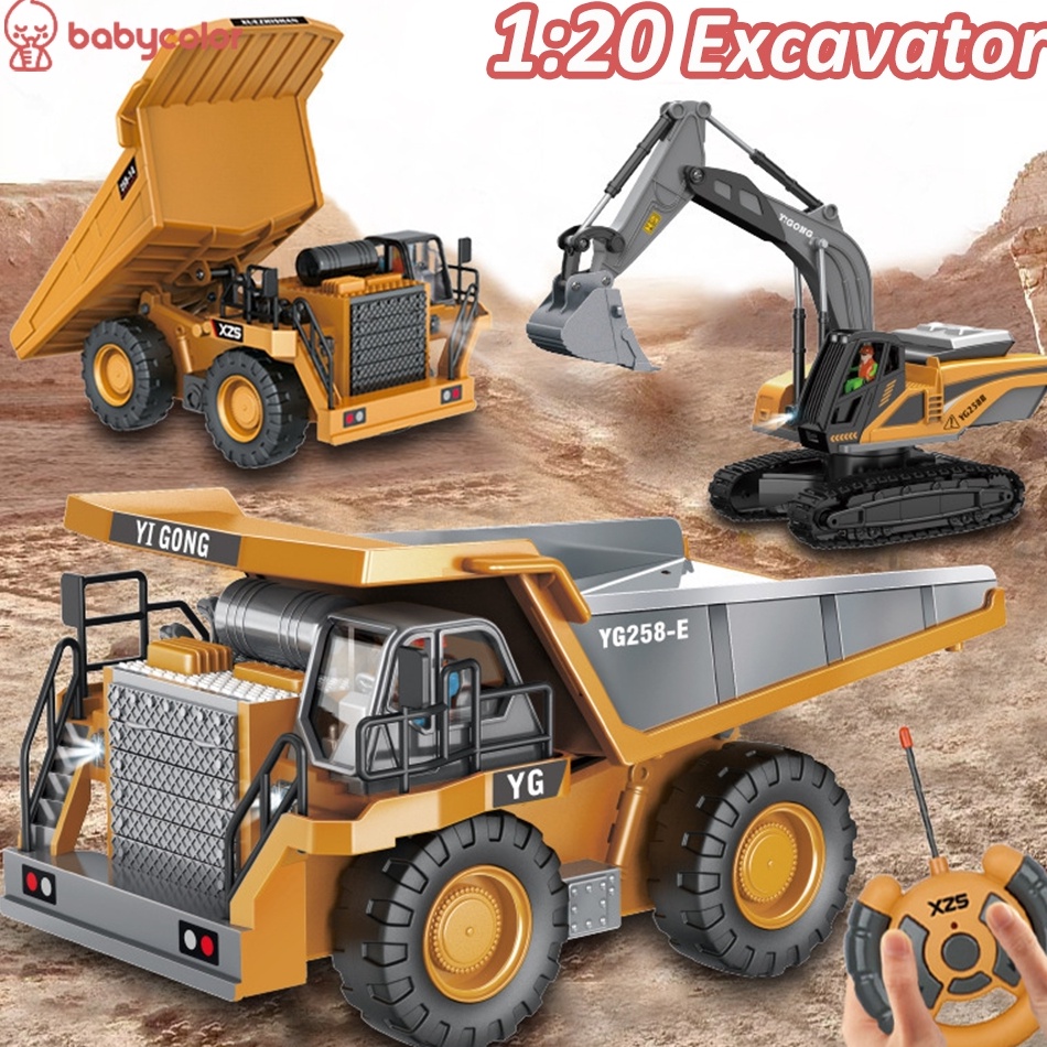 Langsung Atc Babycolor Excavator Remote Control Mainan Excavator 12 RC Excavator 11 Channel Mobil Re