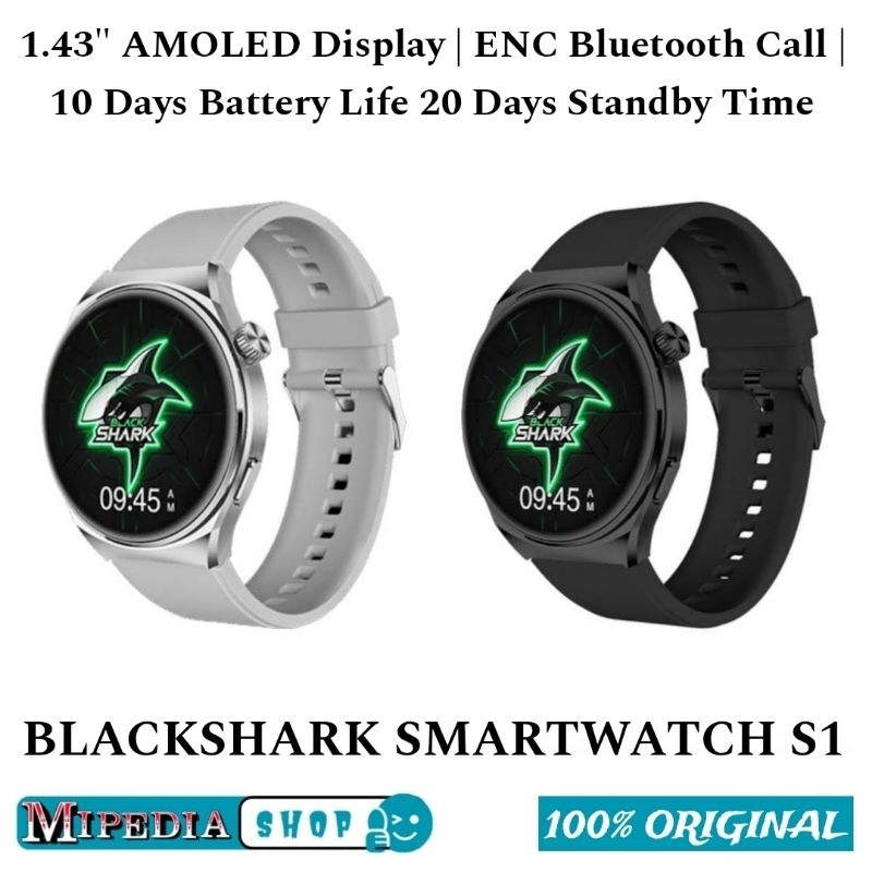 Black Shark S1 Smartwatch AMOLED Display 100+ Sport Modes Blackshark