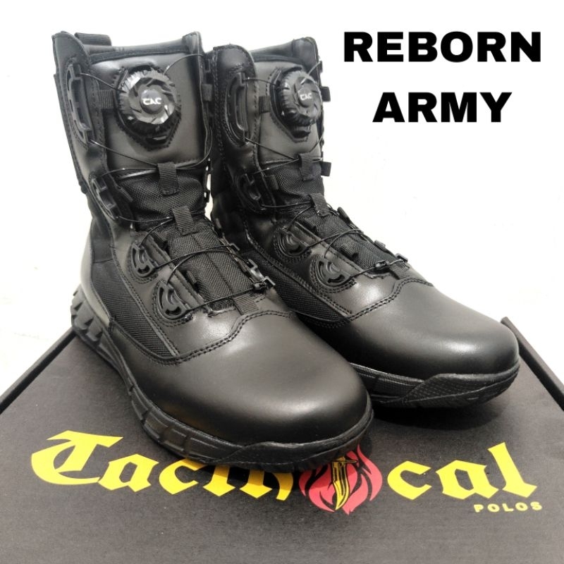Sepatu PDL tali putar tactical extrac atau polos