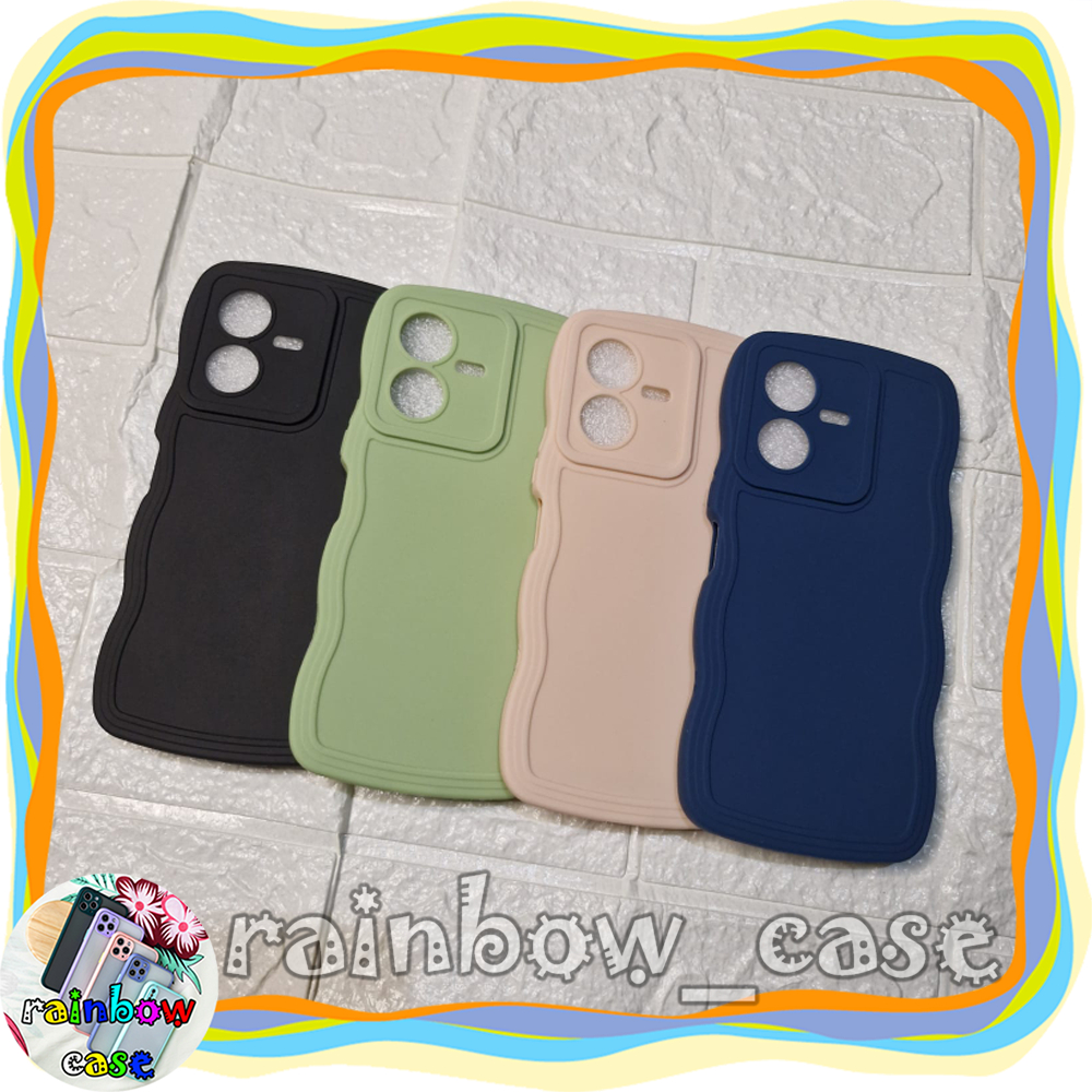 VIVO Y22 / Y22S CASE MACARON GELOMBANG PRO CAMERA