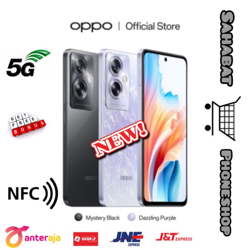 OPPO A79 5G RAM 8/256 GB(8GB + 8GB EXPANSION RAM) GARANSI RESMI