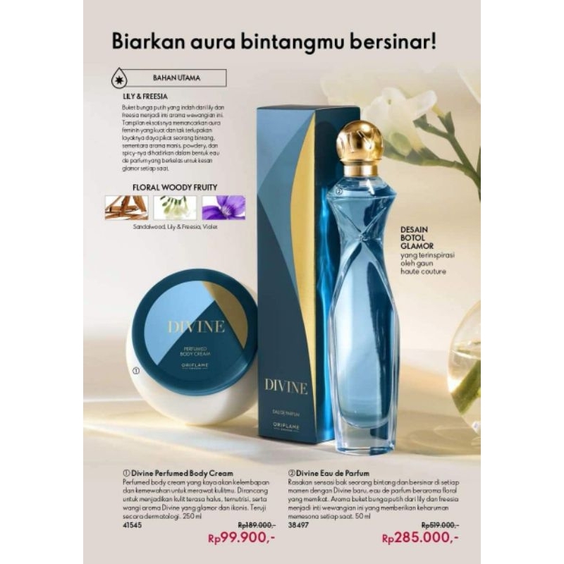 DIVINE EAU DE PARFUM DIVINE EXCLUSIVE PARFUM DIVINE EXCLUSIVE BODY CREAM DIVINE PERFUMED DEODORANT R