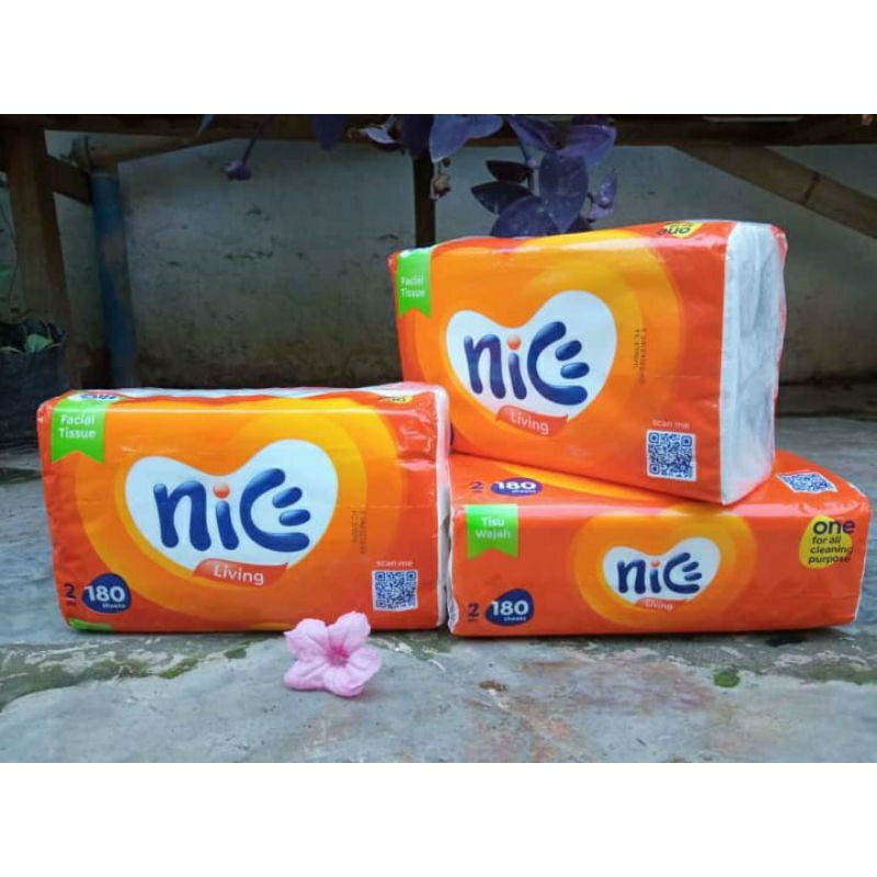 Tisu Nice / Tissue Nice 180 sheets 2 ply kemasan baru