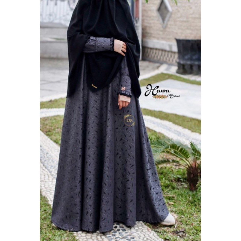 Set Gamis Syari Hawa dan Maheswari by Duta Busana
