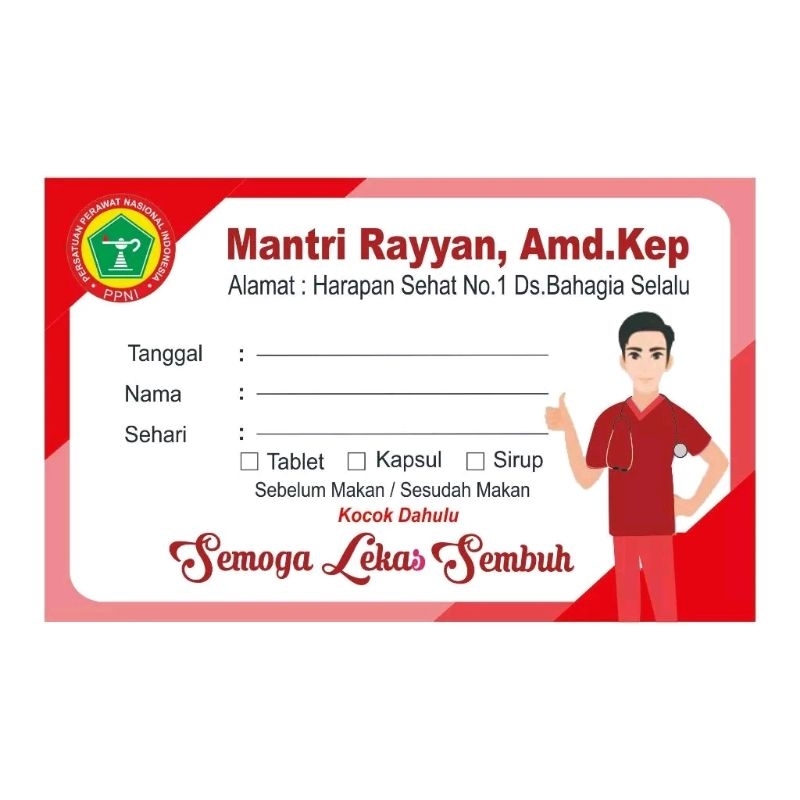 

Stiker Label Obat Perawat/Mantri ( isi 50 pcs )