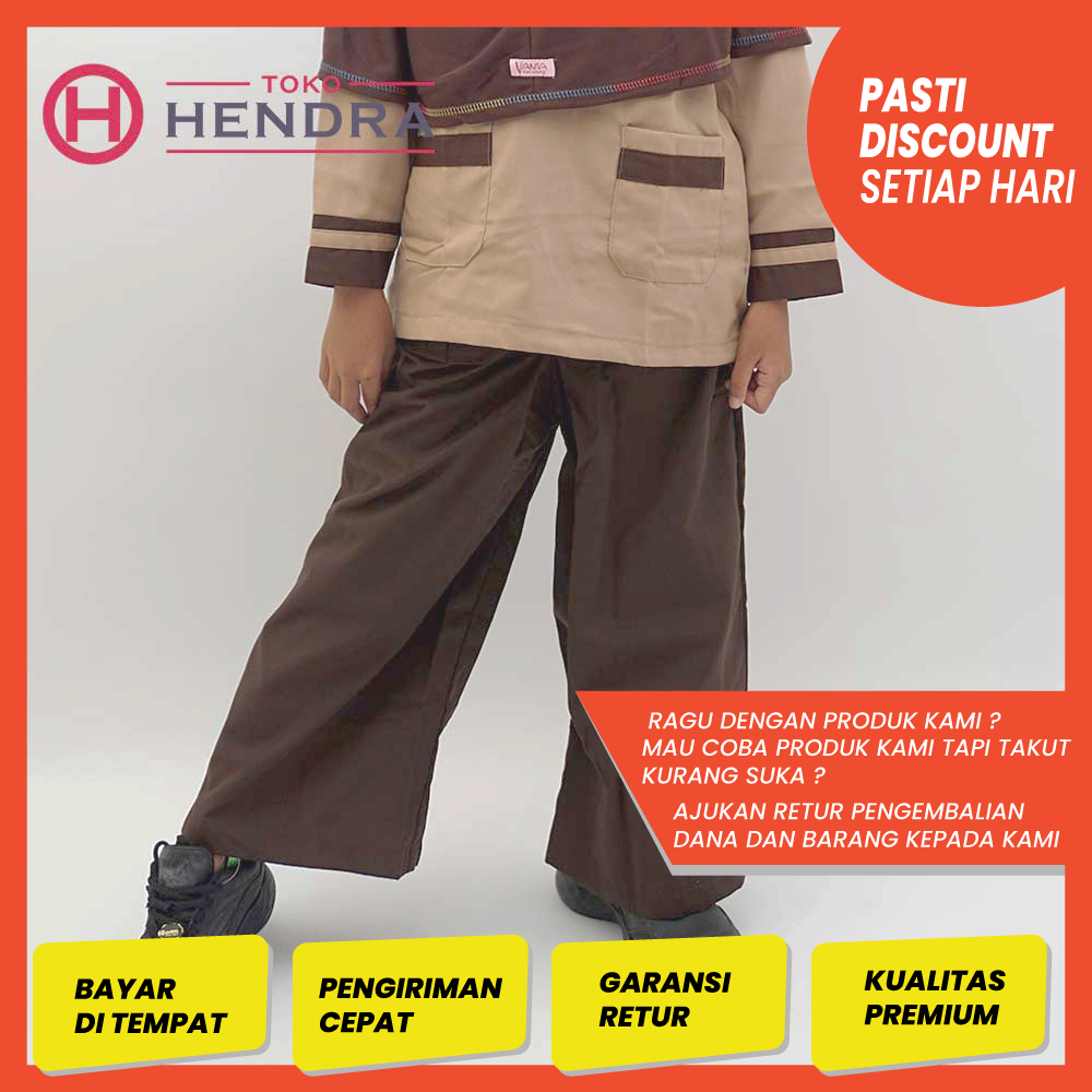Rok Kulot Pramuka | Rok Celana | Rok Kulot Coklat Panjang Pramuka SD SMP | Rok Outdor