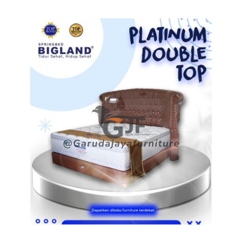 KASUR SPRING BED BIGLAND PLATINUM DOUBLE TOP ADA LAPIS / MATRAS BIGLAND / KASUR BIGLAND / SPRINGBED 
