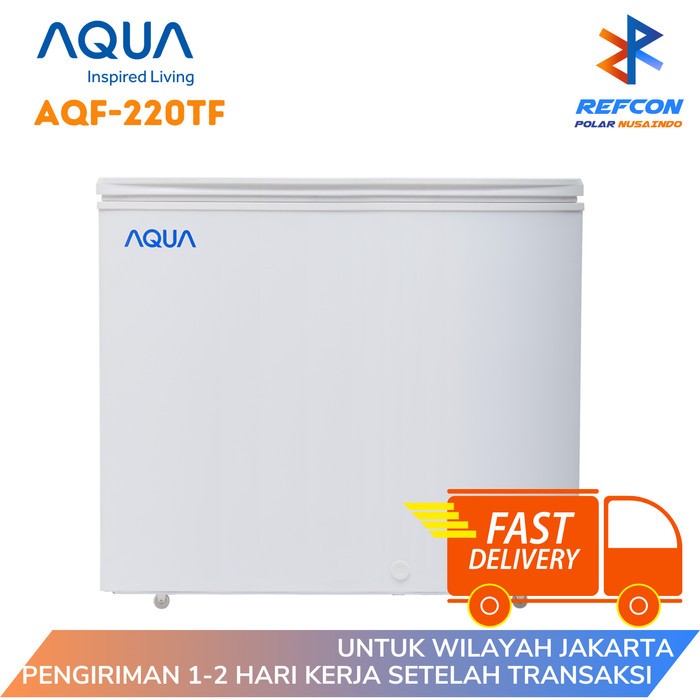 Chest Freezer AQUA AQF 220TF / AQF 220 TF / AQF220TF Turbo Fan 220L